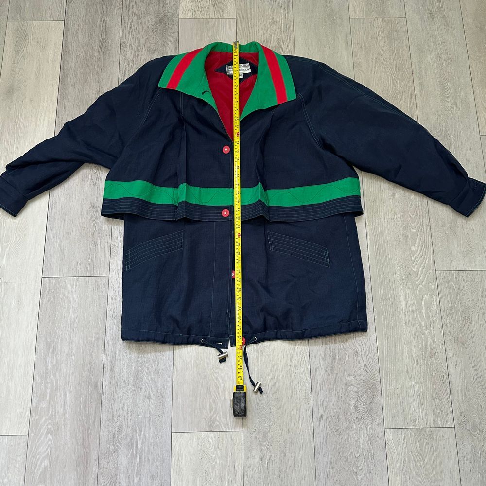 Vintage rare 90s j gallery trench color block rain‎ jacket size L unisex